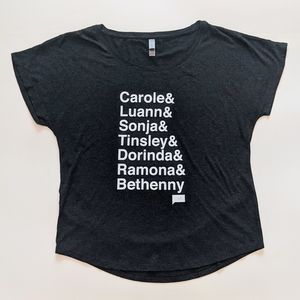 The Real Housewives of New York City Names Women's Tri-Blend Dolman T-Shirt